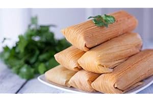 CHILITO'S SAUCES Chilito's Express Llc. 2 Dozen Traditional Pork "Texas Style" Tamales, Hand wrapped on Corn Husks (2-32oz Frozen Dozen)