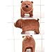 3pcs/set We Bare Bears Plush Toy Grizzly Panda Ice Bear Stuffed Soft Doll 12x25cm