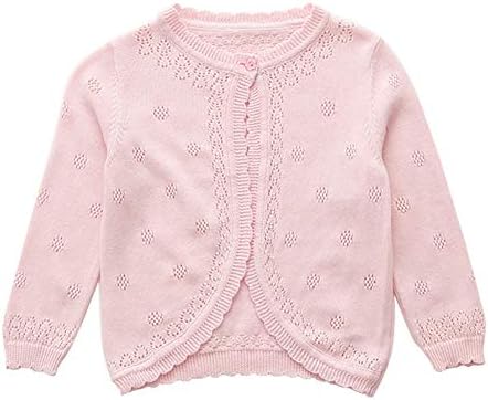 Amazon Mornyray ベビーカーディガン 女の子 赤ちゃん服 ニットカーディガン ガールズ ボレロ 長袖 春秋 ニット コットン 防寒 冷房対策 無地 シンプル お出かけ 結婚式 入学式 カーディガン ボレロ 通販