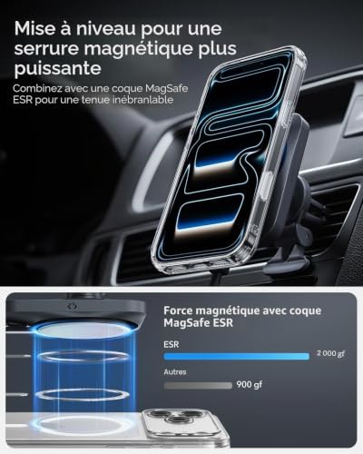 15W Magsafe Chargeur Voiture avec CryoBoost, Conçu pour Apple–Certifié