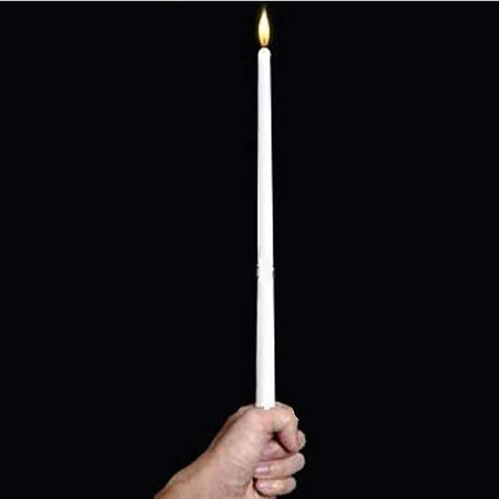 Enjoyer Vanishing Candle-Magic Tricks Magician Props Stage Illusions Mentalism Magic Gimmick Comedy (White)