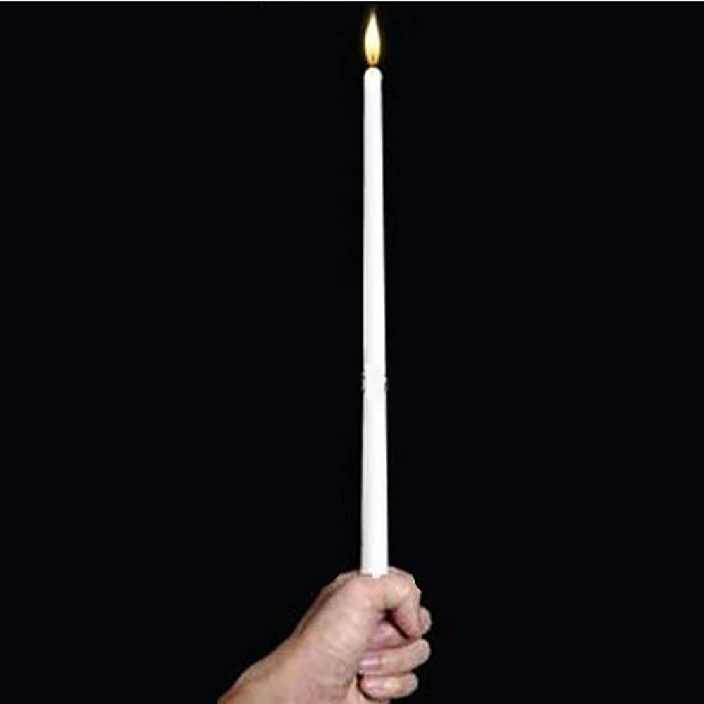 Enjoyer Vanishing Candle-Magic Tricks Magician Props Stage Illusions Mentalism Magic Gimmick Comedy (White)