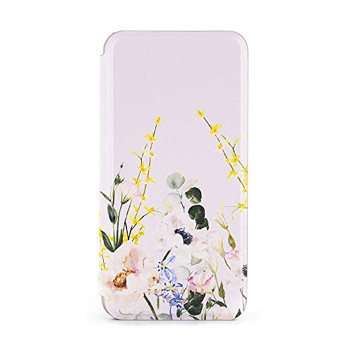Ted Baker Fashion Mirror Folio Case with Outer Card Slot for iPhone XR, Protective Wallet iPhone XR Cover for Professional Women - Elegant