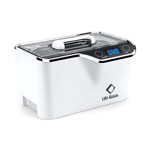 Professional Ultrasonic Jewelry Cleaner with Digital Timer for Eyeglasses Rings Coins