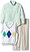 IZOD Boys' 3 Piece Woven Sweater Vest Pant Set