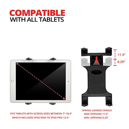 Tablet Holder for Mic Stand TACKFORM Commercial Grade Live