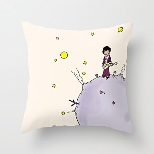 Poppylife Little Prince Print Square Throw Pillow Covers 20"x 20"
