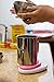 Astra Gourmet Stainless Steel Flour Sifter Sieve with Lid and Bottom Cover, Icing and Sugar Sifter(Red)