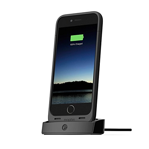 Mophie juice pack charging dock for iphone 6/6s - black…