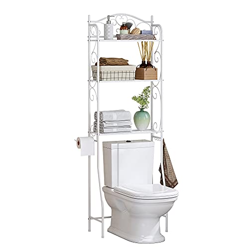 Function Home 3Tier Over The Toilet Storage Shelf, Bathroom Organizer