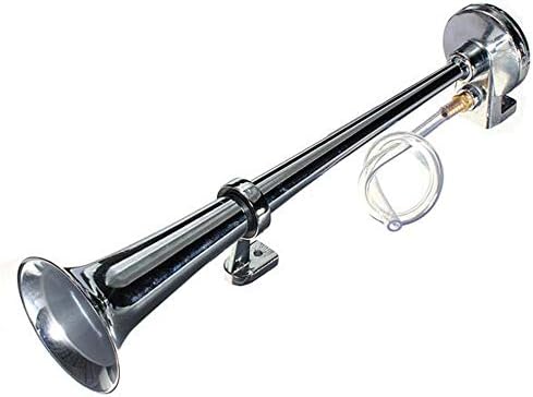 車用ホーン 車 クロームトランペット12vエアホーンキット圧縮機の車のトラックのボート Color Chrome 車 バイク ホーン 車 バイク Size One エアーホーン One Size B08kd86fp2