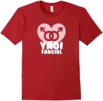 Men's Yaoi Shirt - Yaoi Fan Girl TShirt 3XL Cranberry