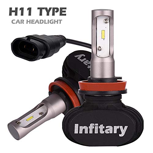ALUNAR H11/H8/H9 Car LED Headlight Bulbs All-in-One Conversion Kit Plug Play White CSP Chip H4 Hi/Lo 50w 8000lm Auto Head Lamp 12V Replace LED Headlight Bulbs Vehicle Lighting