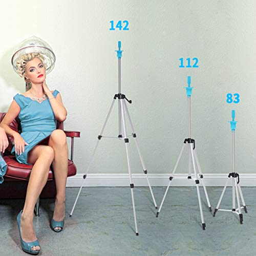 Adjustable Wig Head Stand Tripod Holder Mannequin Tripod for Hairdressing Training - Thumbnail 6
