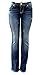Clash/Jack David/Sexy Couture Women's Bootcut/Skinny Denim Jeans Stretch Blue