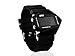 Military Cool LED Display Colorful Light Digital Sport Stealth Fighter Style Watch with Silicone Strap
