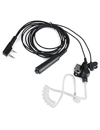 kenmax 3 alambre 2 Pin auricular tubo acústico para Walkie Talkie dos manera CB Ham Radio Kenwood uv-n98 tk3230 K tk-2400 V16p NX-220 Baofeng uv-5ri6 + GT-5 UV-5RTP UV-82 X