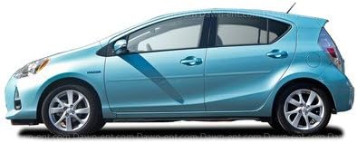 2012-2016 Toyota Prius c Body Side Moldings (Magnetic Gray Metallic 1G3)