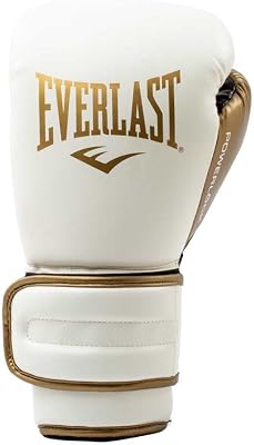 Powerlock 2R Gants de Boxe 14 oz (Blanc/Or), pour Sac de Frappe
