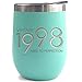 1998 21st Birthday Gifts for Women and Men Mint 12 oz Insulated Stainless Steel Tumbler - 21 Year Old Presents - Mom Dad Wife Husband Present - Party Decorations Supplies Anniversary Tumblers Gift th