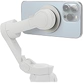 NovelGoal Magnetic Adapter Base Mobile Phone Holder Handheld Stabilizer Quick Release Mount Compatible with DJI Osmo OM6 OM5 OM4 Gimbal for Magsafe