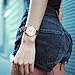 ECOOPRO Watches for Womens, BaIDI Quartz Wrist Watches Daily Life Waterproof Wristwatch with Leather Wristband