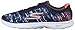 Skechers Performance Womens Go Step - 14200 Walking Shoe, Navy/Coral, 9 M US