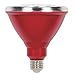 Westinghouse Lighting 3314700 100-Watt Equivalent PAR38 Flood Red Outdoor Weatherproof LED Light Bulb with Medium Base, 1 Pack