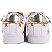 Deesha Little Girl's Glitter Sneaker Start Child Golden Light Shoes (1M, Golden)