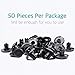 Lantee 50 Pcs Car Front Fender & Bumper Support Push-Type Retainer Clips for Honda Acura 91512-SX0-003 & Mitsubishi MU000319