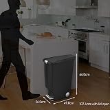 simplehuman CW1362 40L Slim Recycling Kitchen Pedal Bin with Lid Lock view 4