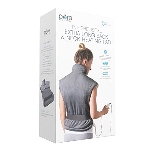 Pure Enrichment® PureRelief® XL ExtraLong Back & Neck Heating Pad for
