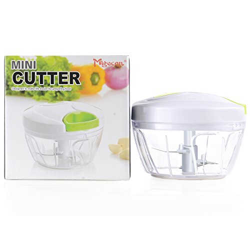 Migecon Manual Food Chopper with 3Bladesa Compact and Powerful Hand