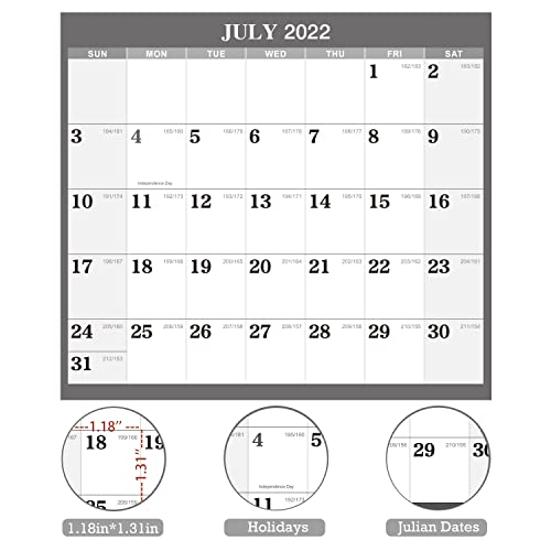 Yearly Wall Calendar 20222023 Large Wall Calendar 20222023, July