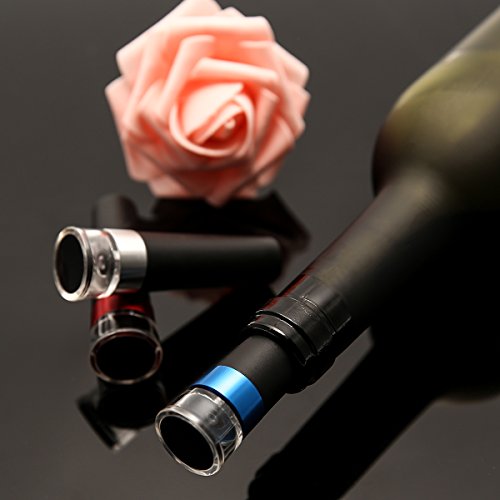 image for JideTech Wine Stopper Vacuum Wine Bottle Stopper Saver Vacuum Pump Pre