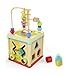 TOP BRIGHT Toys for 1 Year Old Boy and Girl Birthday Gifts, Activity Cube Wooden Educational Toys for One Year Old Bead Maze Shape Sorter