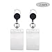 2Pack Retractable Badge Holder Reel Clip Carabiner with Keychain and Vertical Style Heavy Duty ID Card Holders BY Ahobson