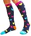 A-Swift Compression Socks for Women & Men - Hearts, Small