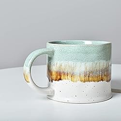 Bosmarlin Large Ceramic Coffee Mug Set of 2, 15