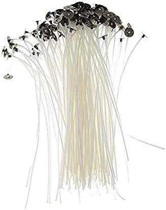 Base 50pcs Natural Cotton Replacement Wicks Low Smoke Candle Wicks For Diy Candles