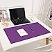 Mouse Pad, Desk Mat, zxtrby Large Desk Pad for Office Home Desk Protector pad Waterproof Cotton & Nano Technology Water 24''x14'' (Purple)