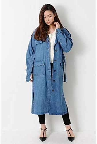 Amazon Egoist エゴイスト シングルロングトレンチコート Blue 1 コート ジャケット 通販