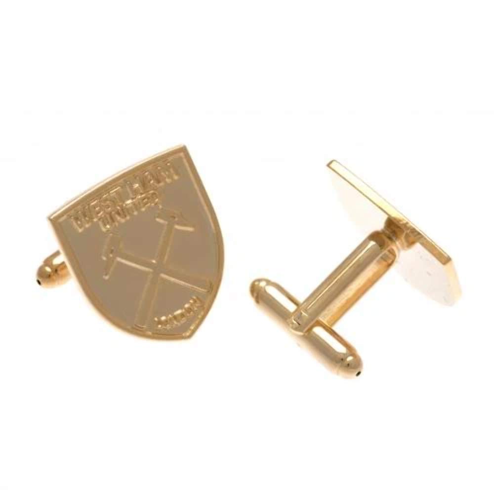 West Ham United F.C. Gold Plated Cufflinks Official Merchandise