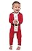 PajamaGram Santa Suit Christmas Matching Family Pajama Set, Red