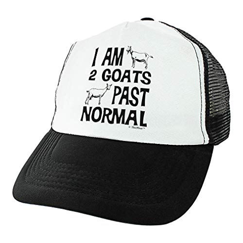 Goat Hats for Women I Am Two Goats Past Normal Goat Mom Gifts Goat Farmer Hat Goat Trucker Hat