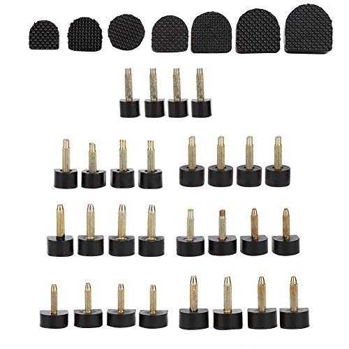 84-Piece Anti-Slip Rubber Heel Tips Replacement Kit with 7 Sizes, DIY Shoe Repair Tools Set for Heel Covers Boots