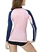 Tesla TM-FSR26-PKN_Small Women's UPF 50+ Slim-Fit Long Sleeve Athletic Rashguard FSR26