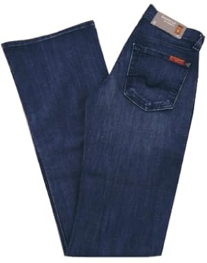 7 For All Mankind Women's Boot Cut Jeans in Dusk Blue