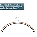 JS HANGER Space-Saving Metal Coat Hanger, Black Super Grippy Coating, 10-Pack