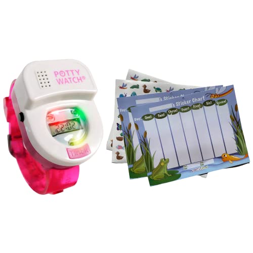 Potty Time Original Potty Watch + Sticker Chart Water Resistant